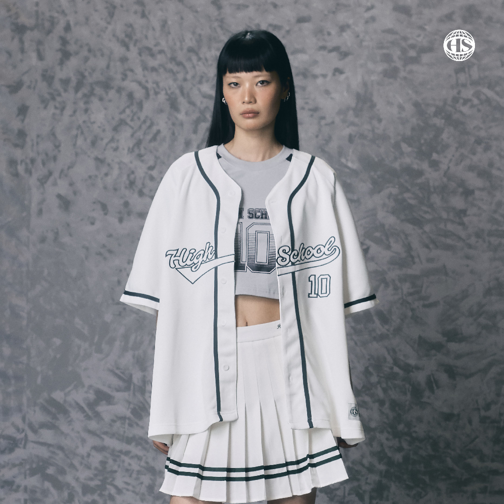 Highschool Sports Collection 2025 Basic Baseball Jersey เสื้อเบสบอลโอเวอร์ไซส์ เบสิค - OTB24481