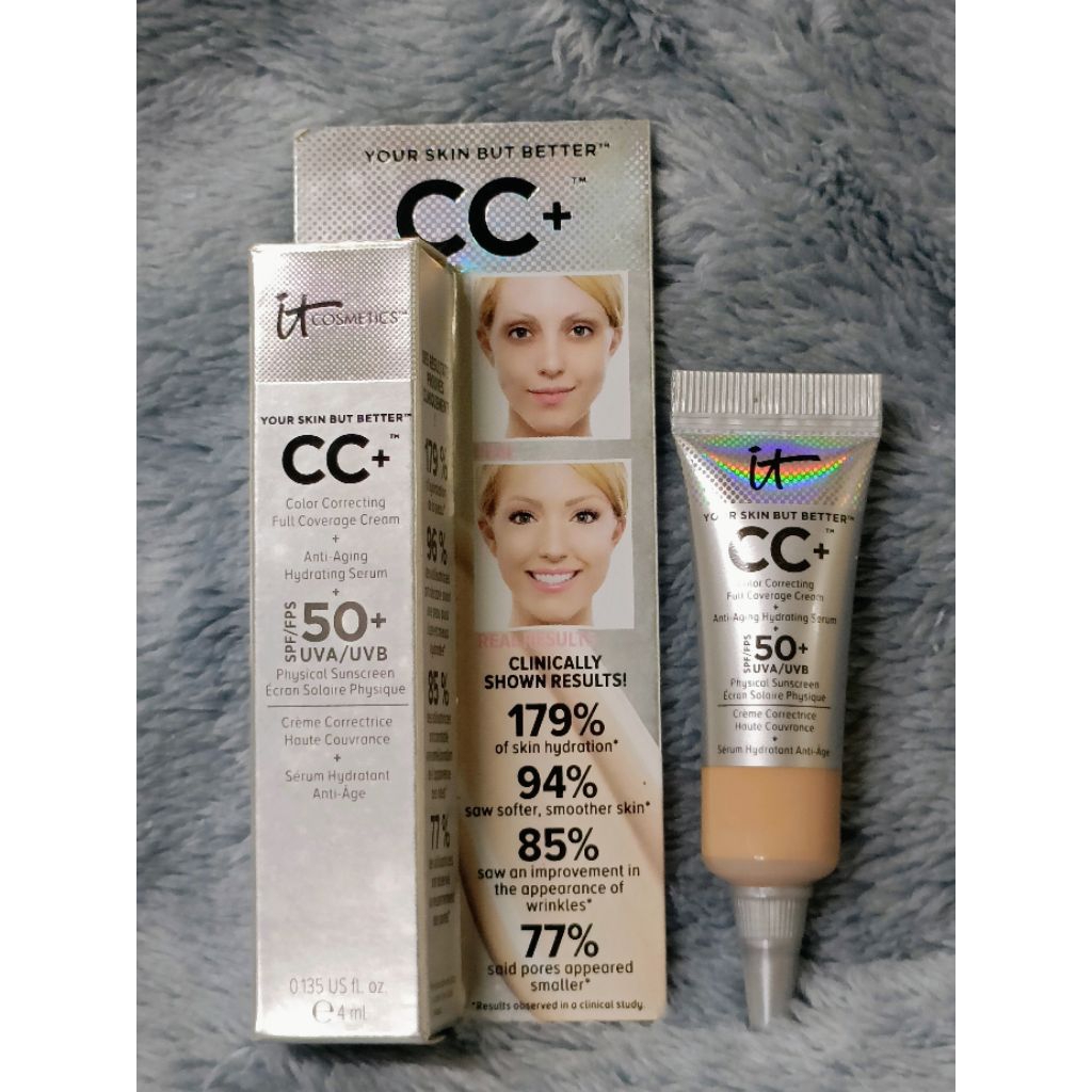🫟 IT COSMETIC 🫟รุ่นใหม่ NIB🫟CC+CREAMขนาดพกพาเดินทาง 4 ML.