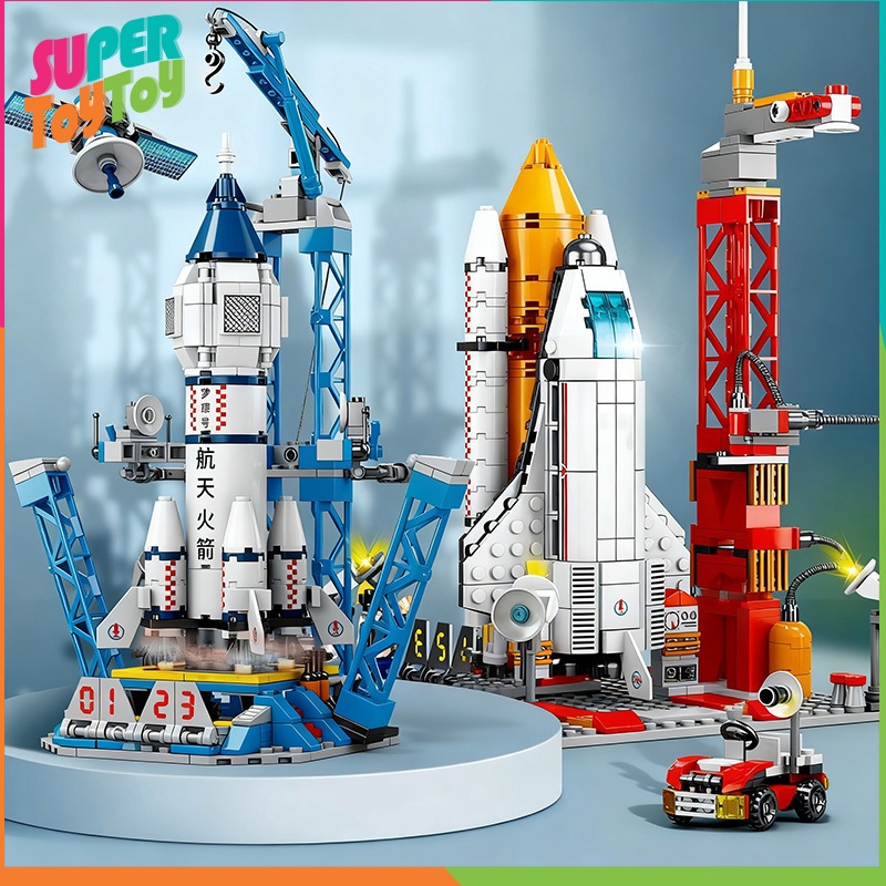 ของเล่นตัวต่อ รูปกระสวยอวกาศ จรวดอวกาศ ของเล่นสําหรับเด็ก ราคาถูก คุ้มค่า