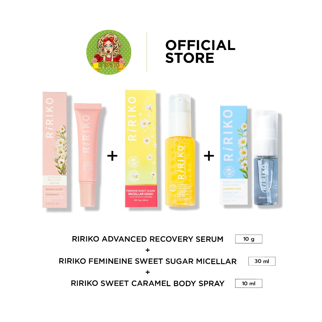 เซตคลั่งรัก RIRIKO SERUM 10 ml + Faminine Wash 30 ml  + RIRIKO  BODY SPRAY 10 ML