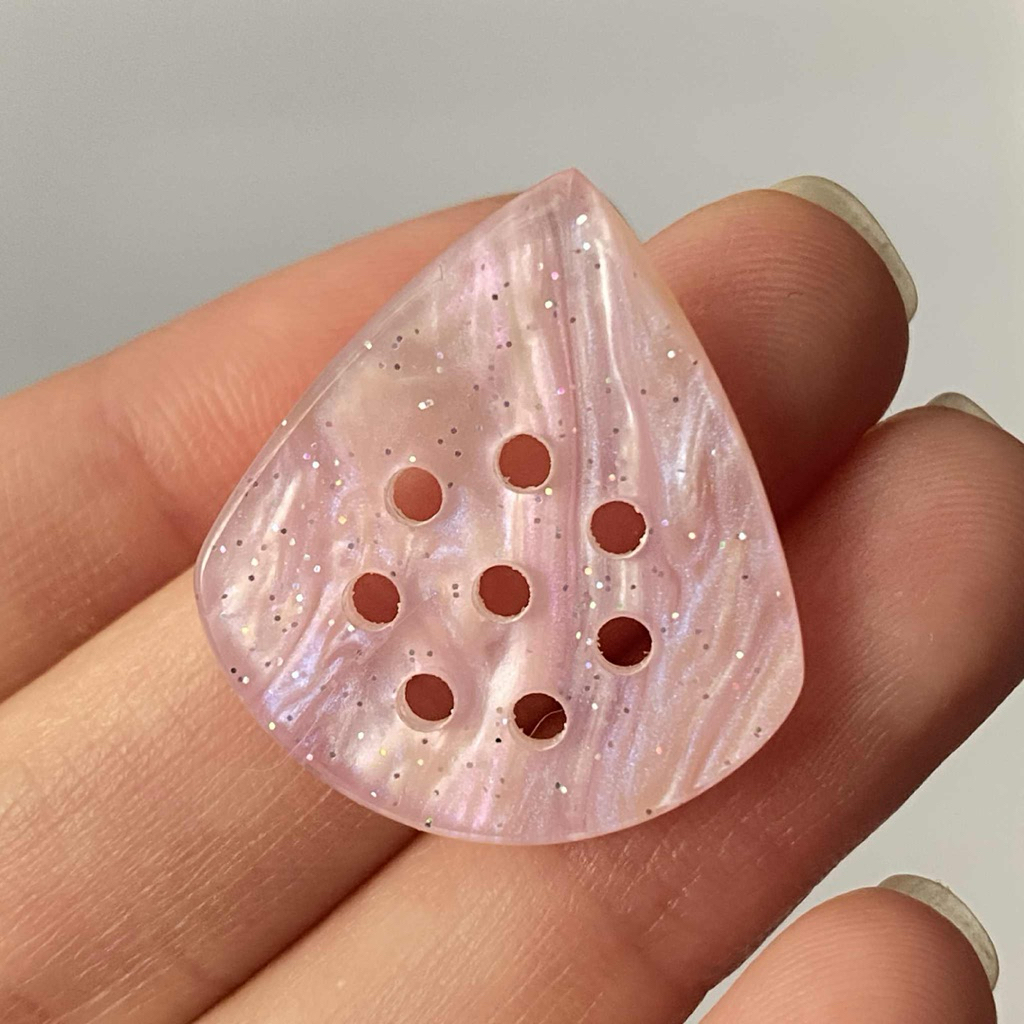 ปิ๊กกีตาร์ 3mm GBS Speed Angle "PINK SAKURA" | จับแน่น เล่นลื่น Handmade Premium