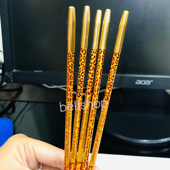 ( มีส่งด่วน ) Eyebrow Pencil slim ดินสอเขียนคิ้ว แท่งลายเสือ
