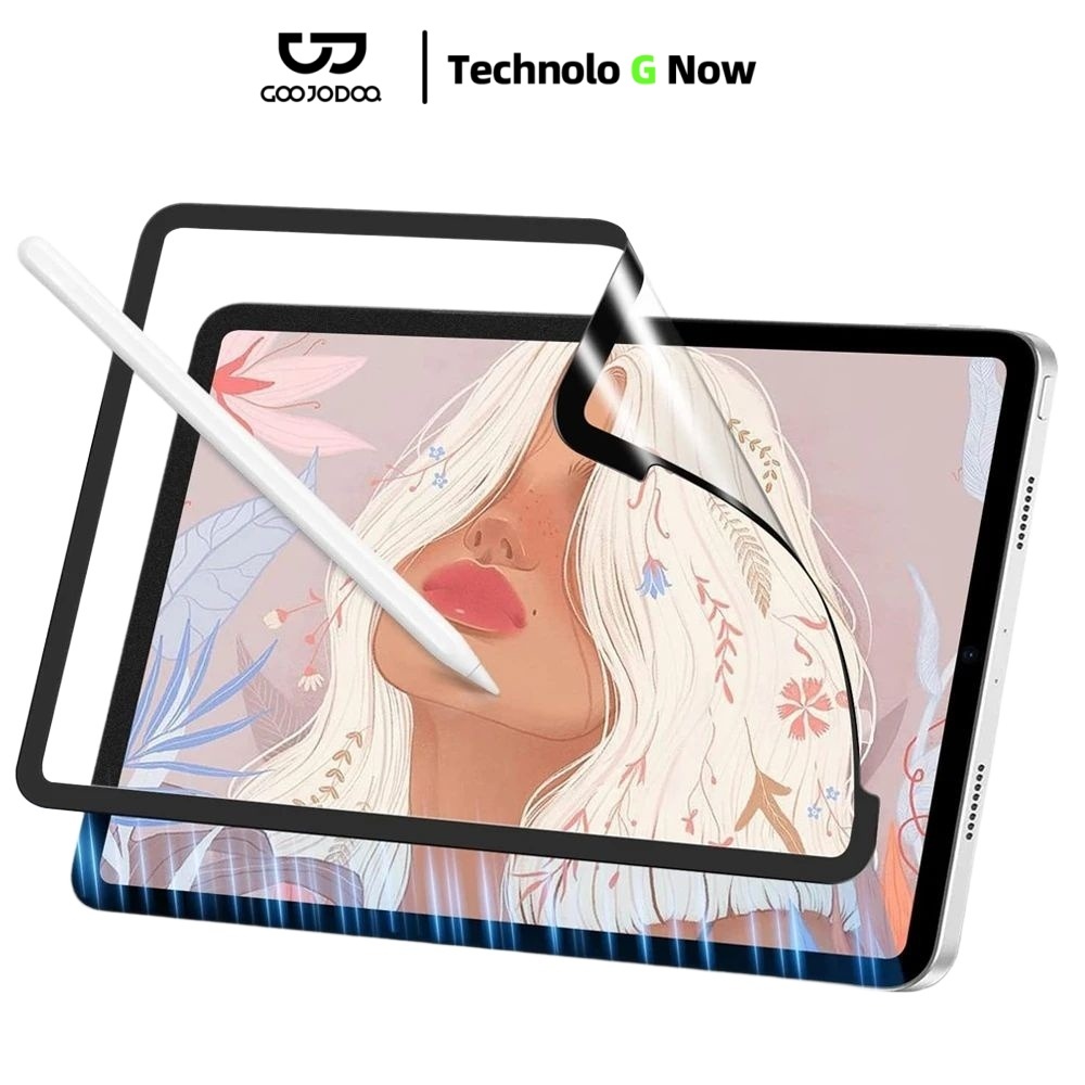 GOOJODOQ ฟิล์มกันรอยหน้าจอแบบกระดาษ สำหรับ Ipad Pro 11 Air 5 4 10.2 7 8 9 สำหรับ Ipad Texture