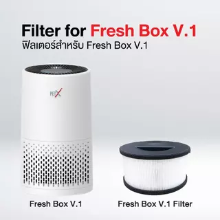 PETX ไส้กรองเครื่อง FRESH BOX V.1 / V.1 Pro แผ่นกรองคาร์บอนหนา 5 ชั้น ดับกลิ่นฉี่แมว กรองฝุ่น PM2.5
