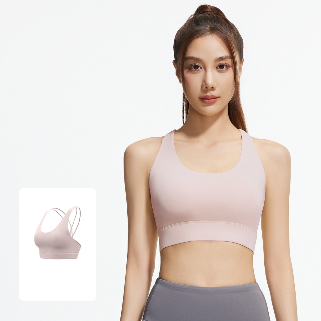 mvp sport  สปอร์ตบรา โยคะบรา สายไขว้ลำตัว แผ่นรองบราในตัว - รูปที่ 2