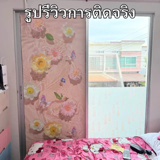 ฟิล์มติดกระจกบ้าน ลายดำทึบ สุญญากาศ กันแสงแดด100% กันคนมอง100% คนมองเข้าไม่เห็น100% ฟิล์มฝ้าติดกระจก สติกเกอร์ติดกระจก
