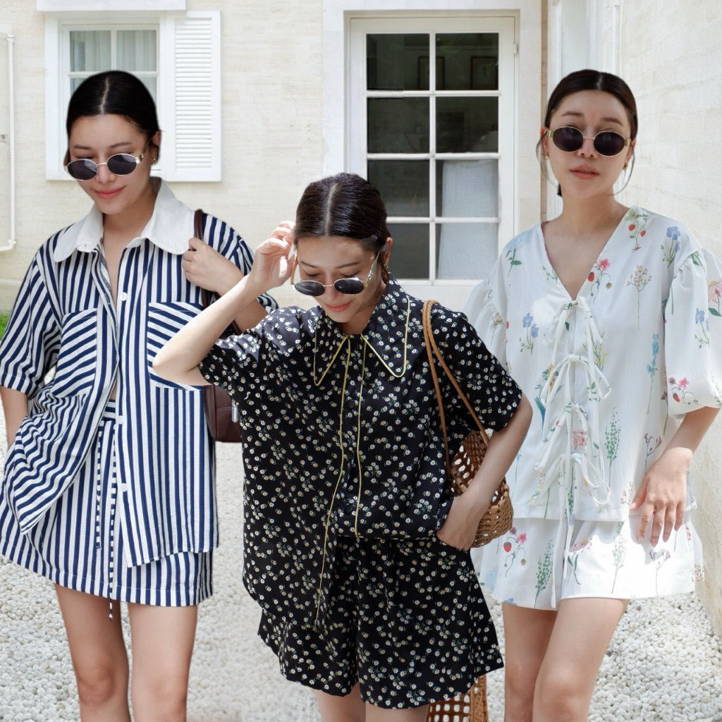 Summer set เสื้อเชิ้ต+กางเกง