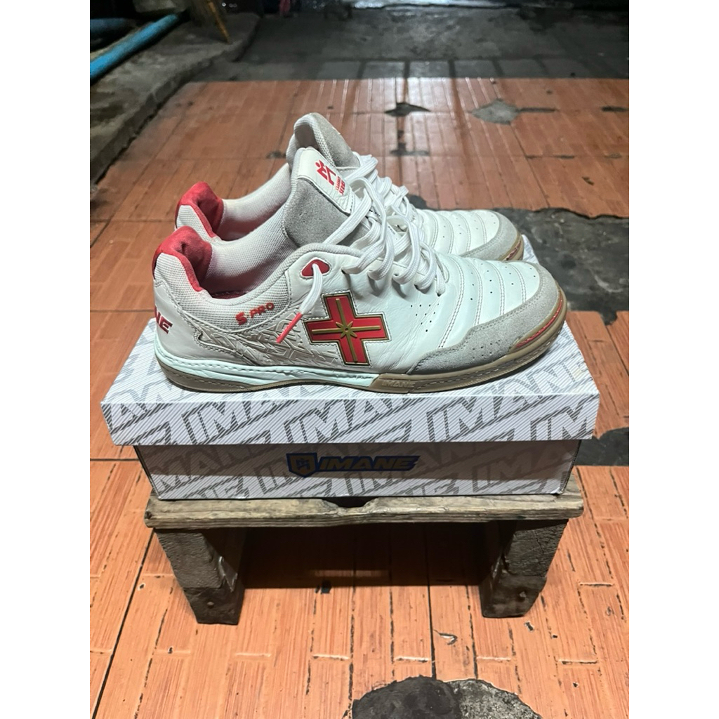 รองเท้าฟุตซอล มือ2 แบรนด์ imane 5 pro top หนังจิงโจ้