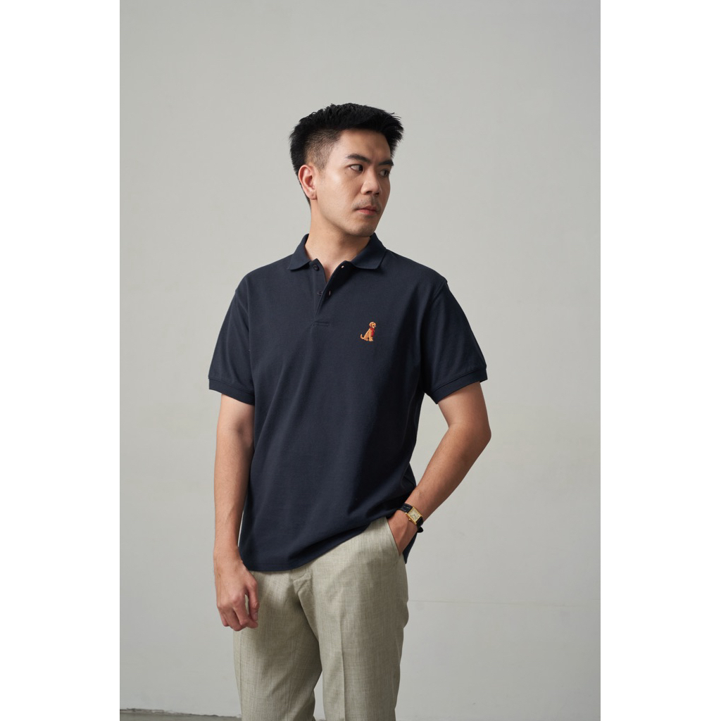 [Code70%ทักแชท] The Hound Polo Edition 3 สี | ผ้า Cotton Piqué 100% | Slim Fit | ปักสุนัข Golden Retriever & Dachshund
