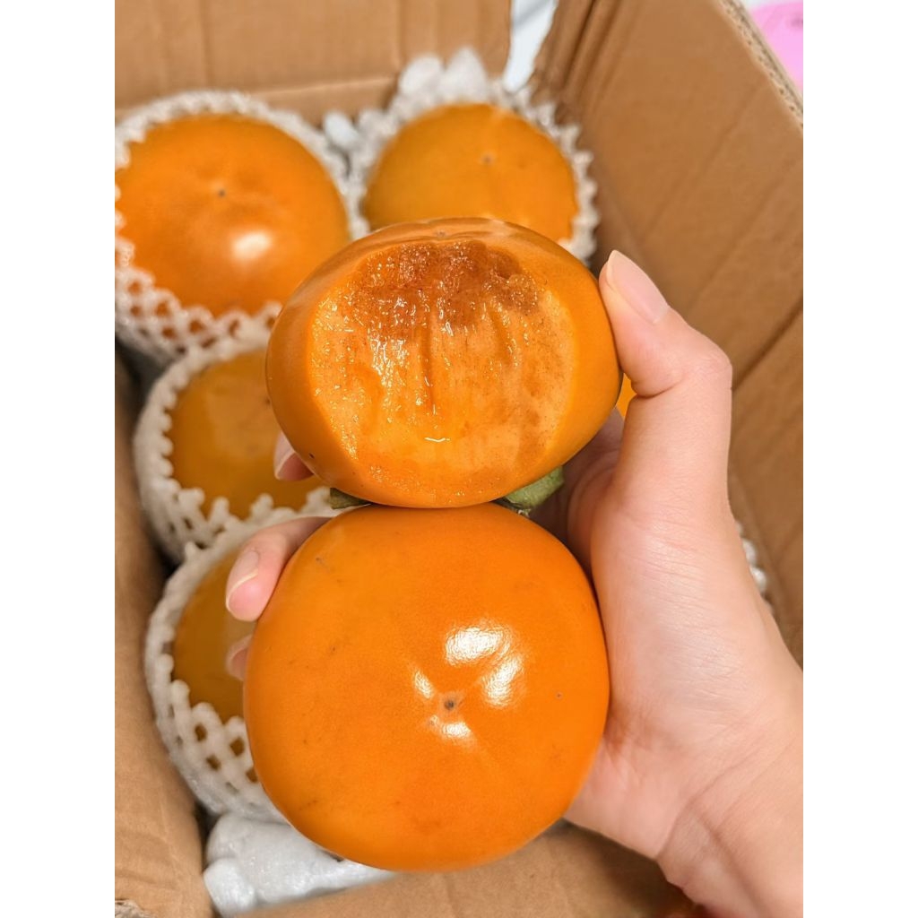 🍊 ลูกพลับเกาหลี🍊แท้สดหวาน อร่อยมาก ไม่ฝาด 💰2กิโล / ส่งฟรีทั่วไทย 🇹🇭
