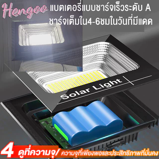 ไฟโซล่าเซลล์ ซื้อ 1แถม1 50000W ไฟถนน โซล่าเซลล์ 1000w กันน้ำ กันฟ้าผ่า แสงสีขาว พร้อมรีโมท สายไฟ