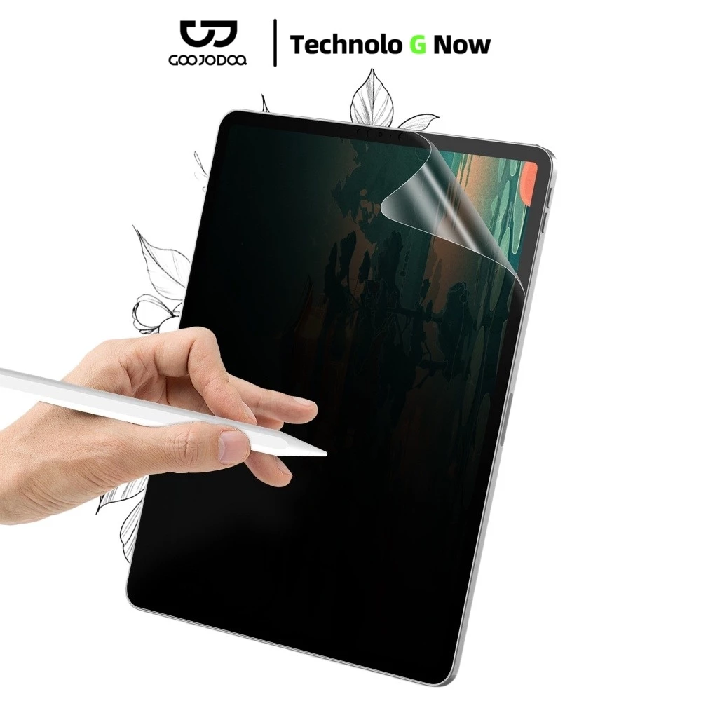 GOOJODOQ ฟิล์มกันรอยหน้าจอ กันแอบมอง สําหรับ Ipad Gen10 10.9 Gen9 8 7 10.2 Pro 11 12.9