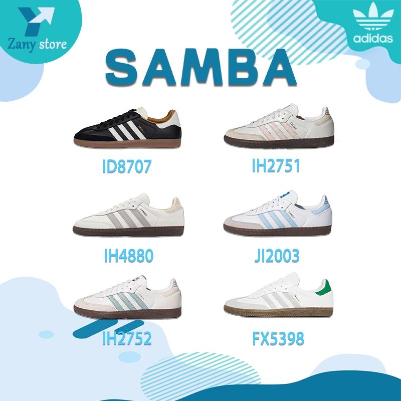 ของแท้ 💯 Adidas originals SAMBA OG รองเท้าลำลองแฟชั่น IH2752/JI2003/FX5398 แฟชั่นที่เรียบง่ายและอารม