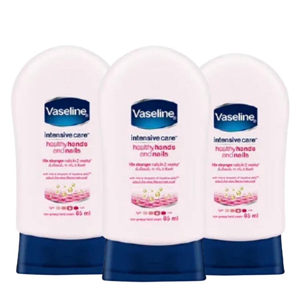 [1ขวด/3ขวด]วาสลีนทามือHands and Nail 85ml.
