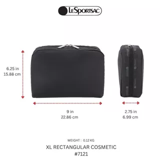 Lesportsac Extra Large Rectangular Cosmetic Bag กระเป๋าเครื่องสำอาง Style 7121