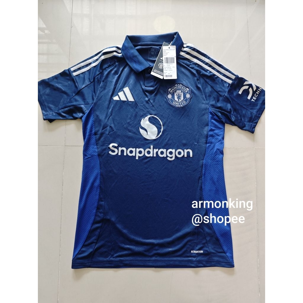 🔵⚪ เสื้อฟุตบอล แมนยู Manchester United 2024/25 Away Jersey IU1390 เสื้อบอล เกรดแฟนบอล แท้💯