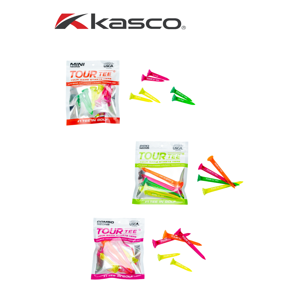 Tour Tee Neon & Tour Tee Mini Neon ที่ตั้งลูกกอล์ฟ by KASCO BUY 1 GET 1