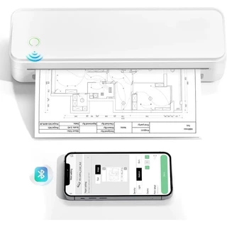A4 เครื่องพิมพ์ เครื่องพิมพ์ความร้อน พกพาง่าย ไร้สาย เครื่องปริ้ Portable thermal printer ใช้งานสะดวก
