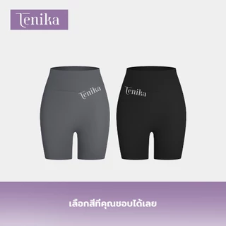 TENIKA กางเกงโยคะ กางเกงขาสั้นสําหรับสตรี เอวสูง พิลาทิส สำหรับผู้หญิง กางเกงฟิตเนส