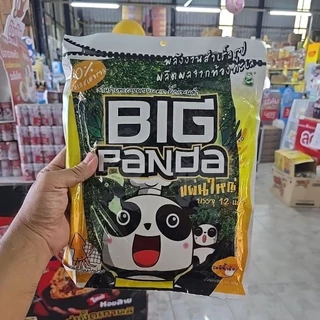 สาหร่ายแผ่นใหญ่ บิ๊กแพนด้า 🐼 แพ็ค 12 แผ่น มี 3 รสให้เลือก อร่อยกรอบเต็มคำ