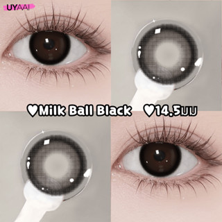 คอนแทคเลนส์สีดํา [0.00~-6.00] UYAAI Milk Ball Series Black ค…
