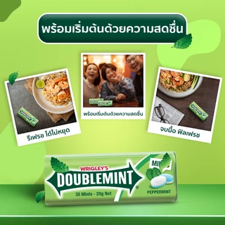 Doublemint ลูกอมดับเบิ้ลมิ้นต์ รสเปเปอร์มินต์ แบบกล่องเหล็ก 23.8 กรัม *มีให้เลือกหลายแพ็กไซซ์
