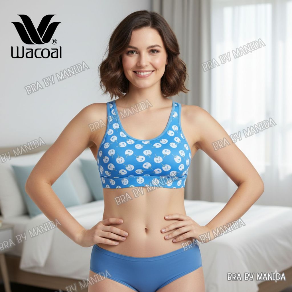 Wacoal Beauty Night บราสำหรับใส่นอน รุ่น WH9D32 ผ้า Nylon 90 % เรียบลื่น สมูทท เย็นสบาย ราคา 690 บาท