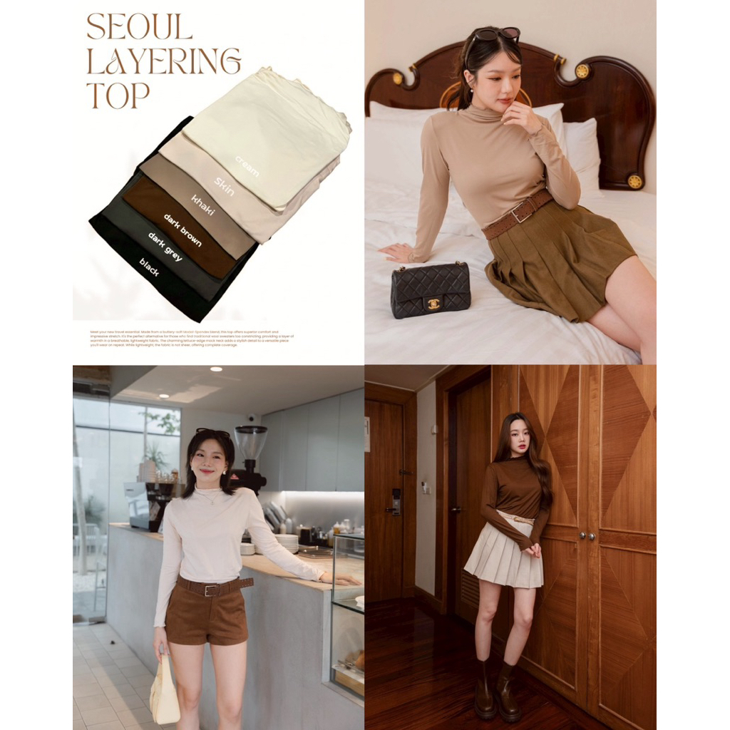 W54 Seoul Layering Top ( กันหนาวเบาๆ ใส่สบาย 15 -25 องศา )
