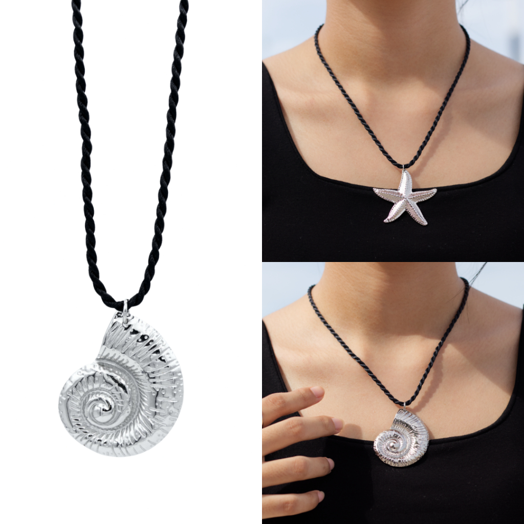 MLS | Sea Beach สร้อยคอห้อยจี้ปลาดาว/เปลือกหอย เลือกสายสร้อยได้สองแบบ