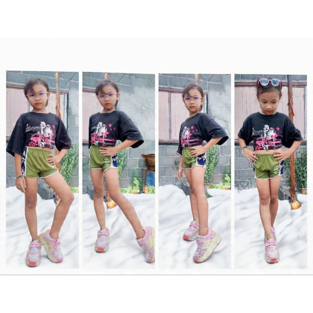 กางเกงเด็ก1-5ขวบ..10บาท~ขาเว้าสีพื้นติดเชื้อกผูกโบ(เด็ก)