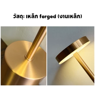 โคมไฟตั้งโต๊ะ LED ชาร์จ USB แบบพกพา 3 สี ปรับความสว่าง ไฟกลางคืน สำหรับห้องนอน บาร์ คาเฟ่
