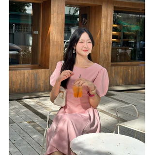 🇹🇭พร้อมส่ง1-2วัน 🇹🇭 sania dress เดรสยาว ไปทะเล ไปคาเฟ่ เดรสคลุมท้องได้ ชุดทำงาน