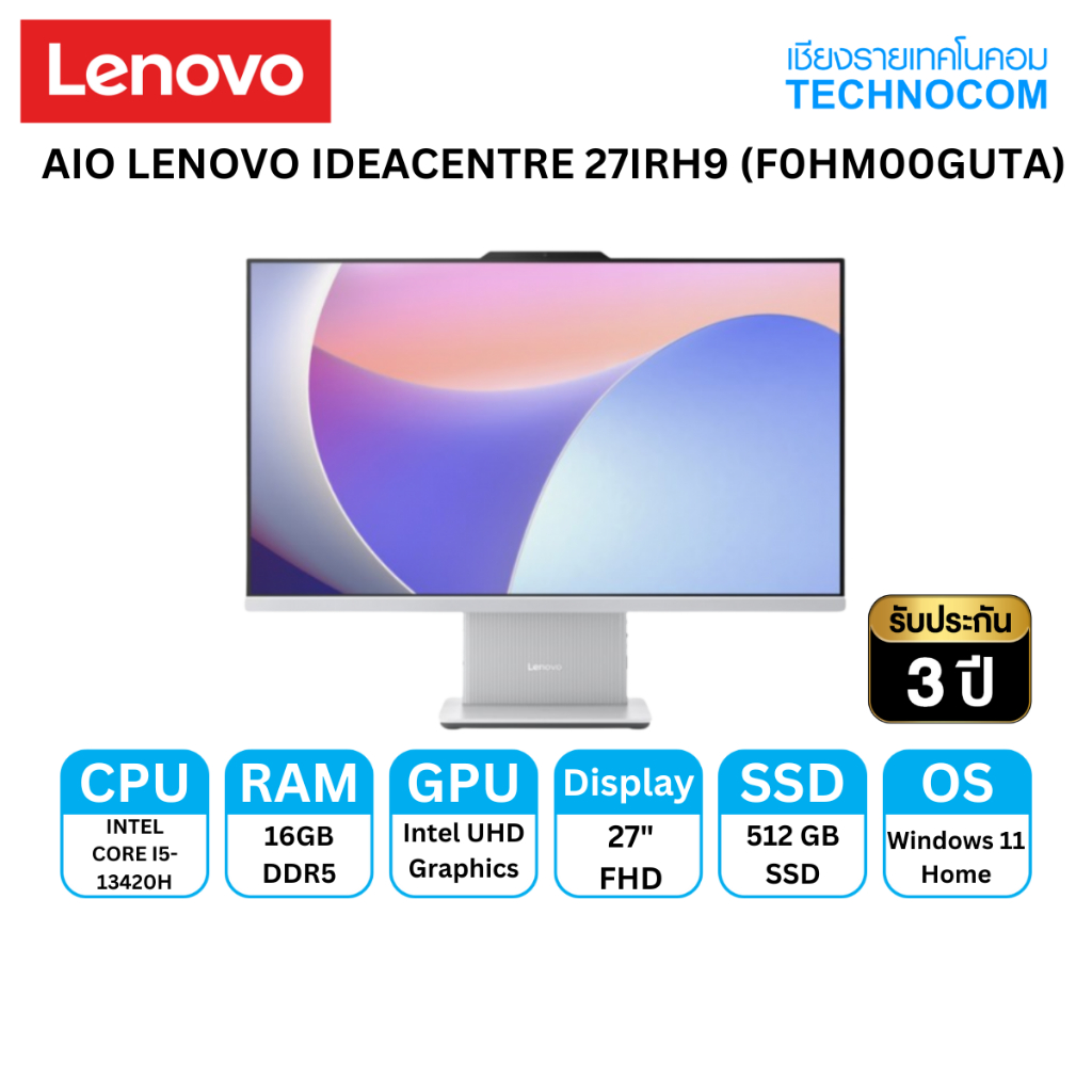 AIO LENOVO IDEACENTRE 27IRH9 Ci5-13420H/16GB/512GB M.2/WIN 11 H(F0HM00GUTA)