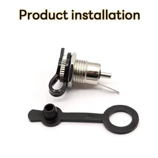 ซ็อกเก็ตแจ็ค DC . [แถมยางปิดรู] วัสดุทำด้วยโลหะแข็งแรง L357