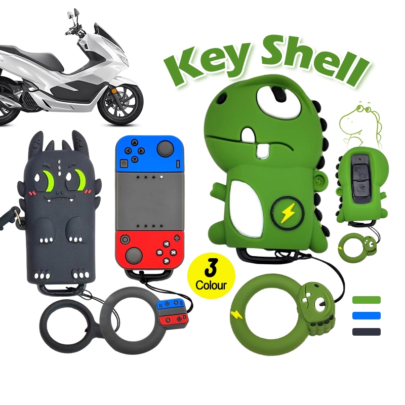 เคสกุญแจ Forza350、PCX160、click160、click150、lead125 กุญแจ พวงกุญแจ กล่องใส่กุญแจรถลายการ์ตูนน่ารัก