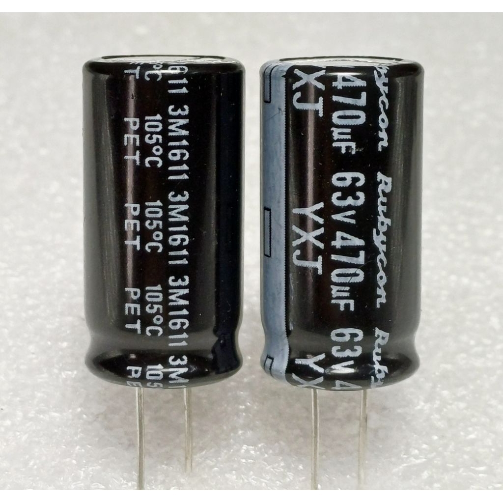 Rubycon YXJ 470uf 63v capacitor ตัวเก็บประจุ คาปาซิเตอร์