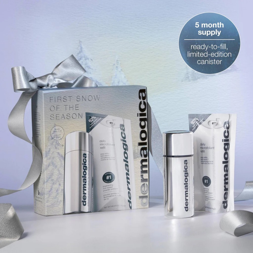 [Limited Stocks] Dermalogica first snow of the season bundle (seasonal edition canister + refill) เซ็ตดูแลผิวหน้า