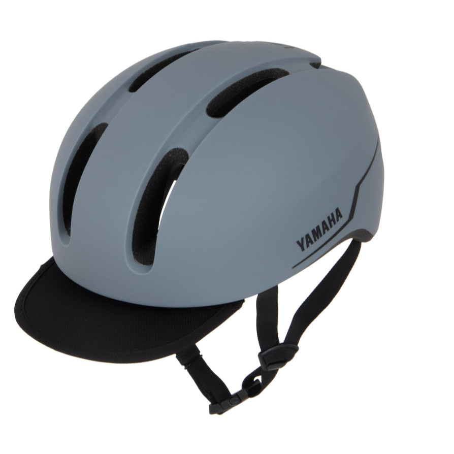 [Direct from JP] Yamaha Motor (Yamaha) Canvas Urban Bicycle Helmet, Matte Off-White with Yamaha Logo