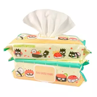 ทิชชู่เปียก 70 แผ่น รุ่นใหม่!!! SANRIO ขนาดใหญ่ 20x24 cm พร้อมส่ง