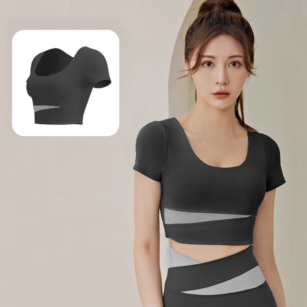 mvp sport ชุดกีฬา เสื้อโยคะ เสื้อผ้าโยคะ แผ่นรองหน้าอกคงที่ในตัว thumbnail 5