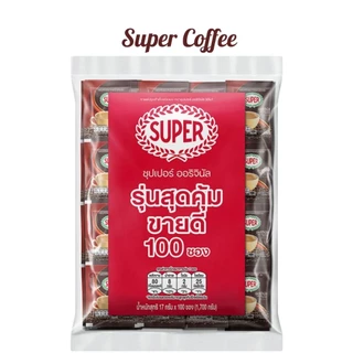 ซุปเปอร์การแฟ100ซอง กาแฟ 3-in-1 ปริมาณ17 กรัมต่อซอง