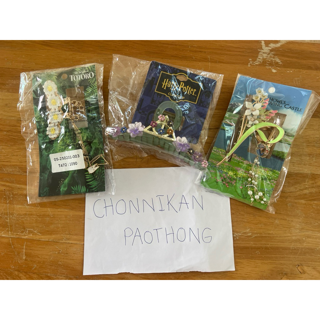 🙏🏻ทักแชทก่อนสั่งซื้อ 😊 กิ๊บหนีบผม Character Ghibli studio/ Harry potter ลิขสิทธิ์ของแท้