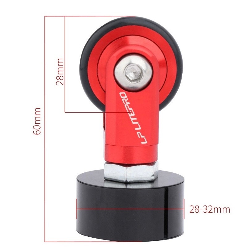 ล้อเข็นติดหลักอานจักรยานพับ LP LITEPRO - รูปที่ 6