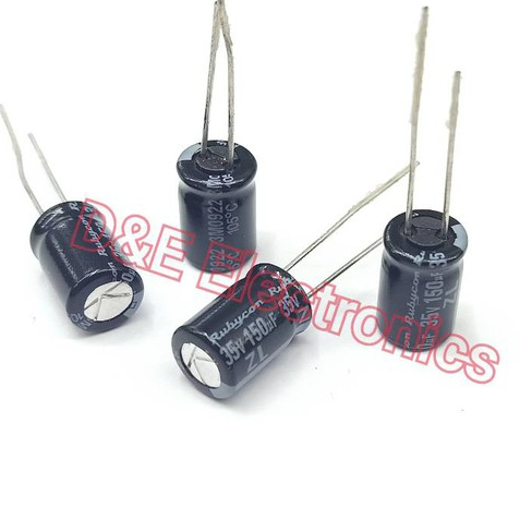 ตัวเก็บประจุ (C electrolyte) 150uf / 35v (10 ตัว) *!SALES!พิเศษ*