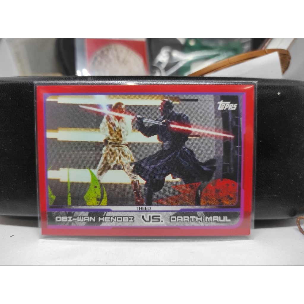 การ์ดStar Wars 40th Anniversary Star Wars: The Phantom Menace #4 redงานแท้ สวย#Star_Wars