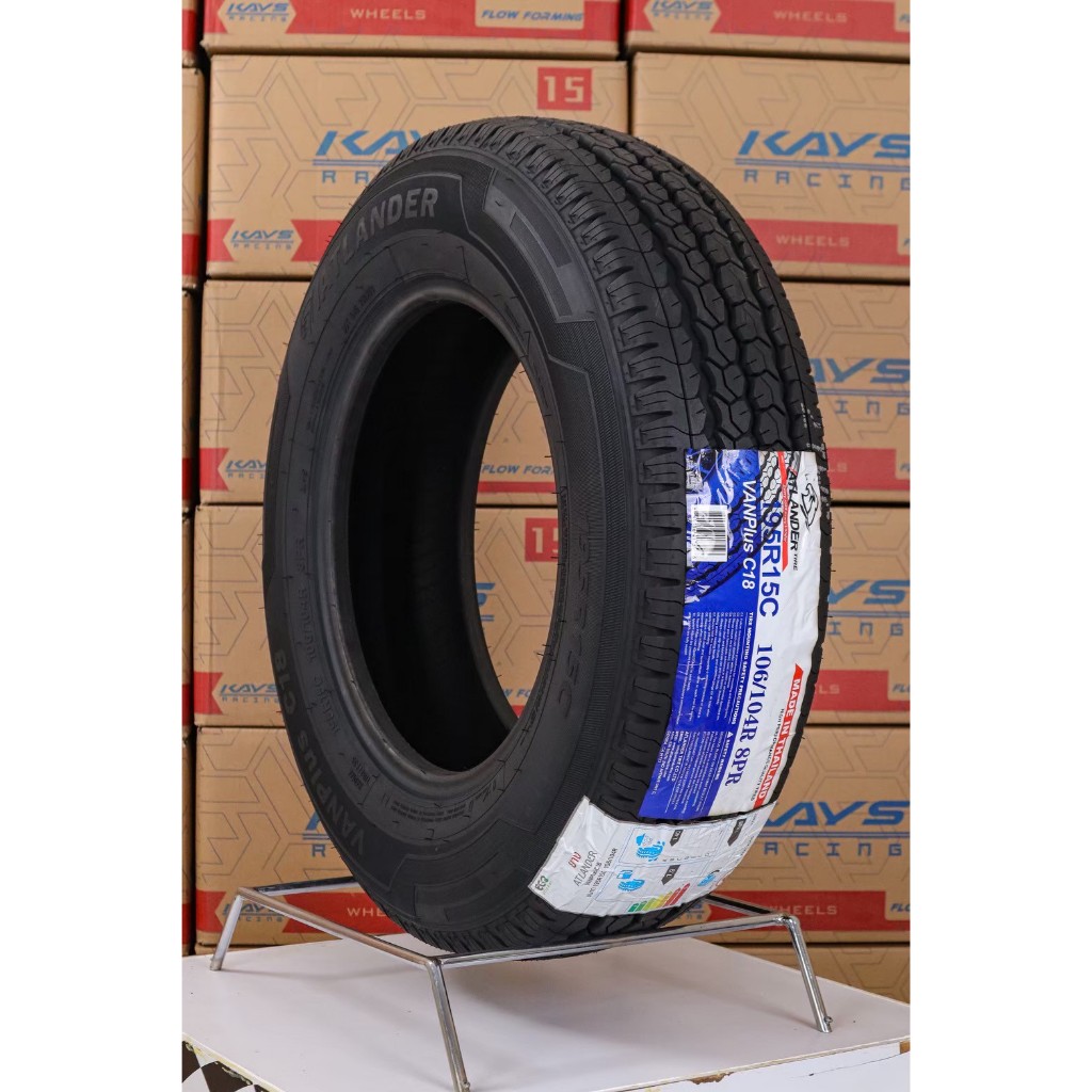 ยางขอบ15 195 R15C  ATLANDER รุ่น VANPlus C18 ยางไทย