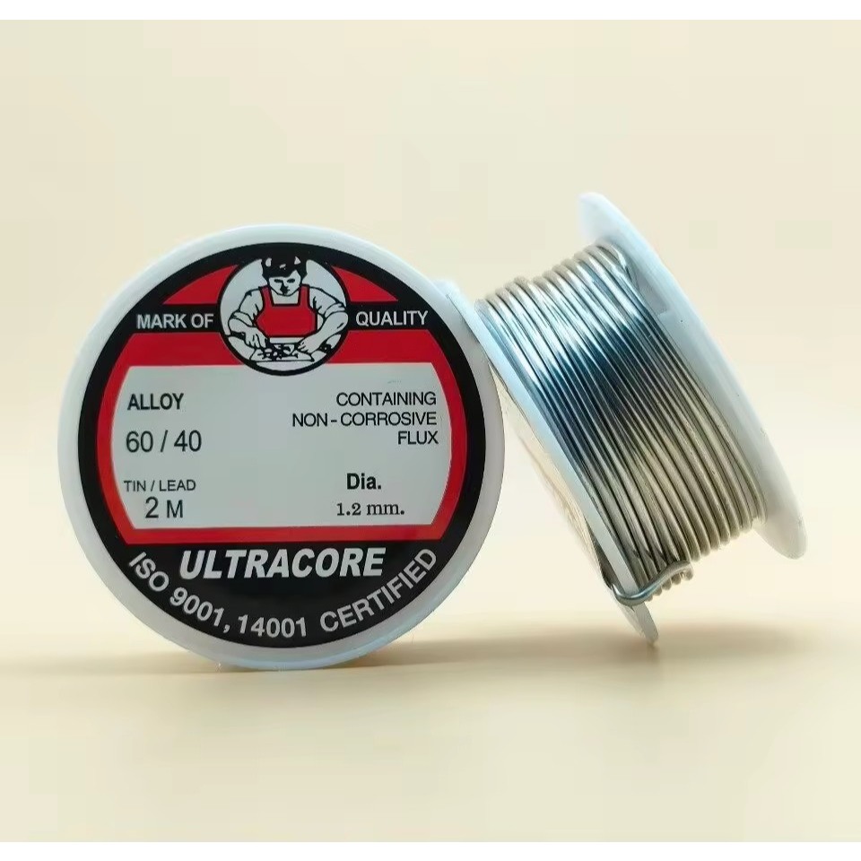 ULTRACORE ตะกั่วบัดกรี ขนาด 1.2มม. มีฟลักซ์ในตัว 60/40 Lead Soldering – โปรปัง