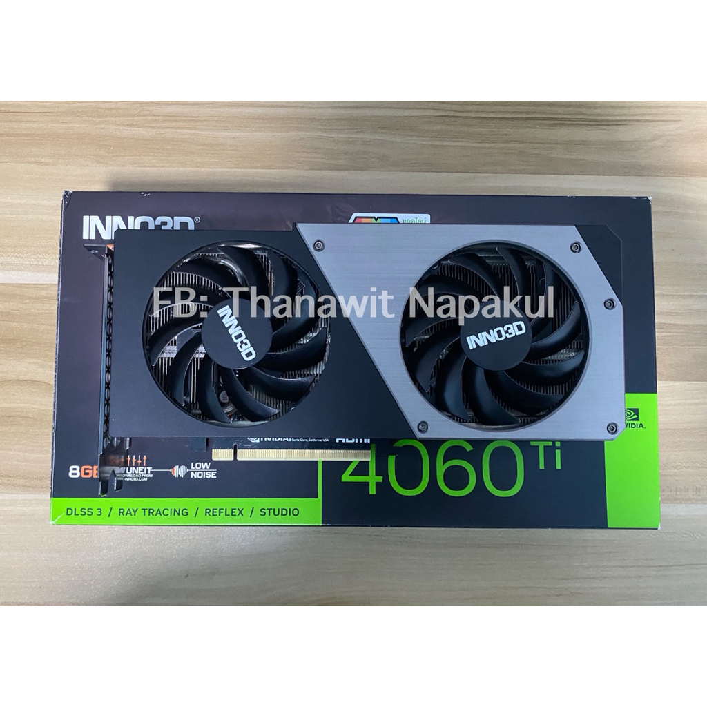 RTX 4060TI INNO3D 8GB GDDR6 (มือสอง)