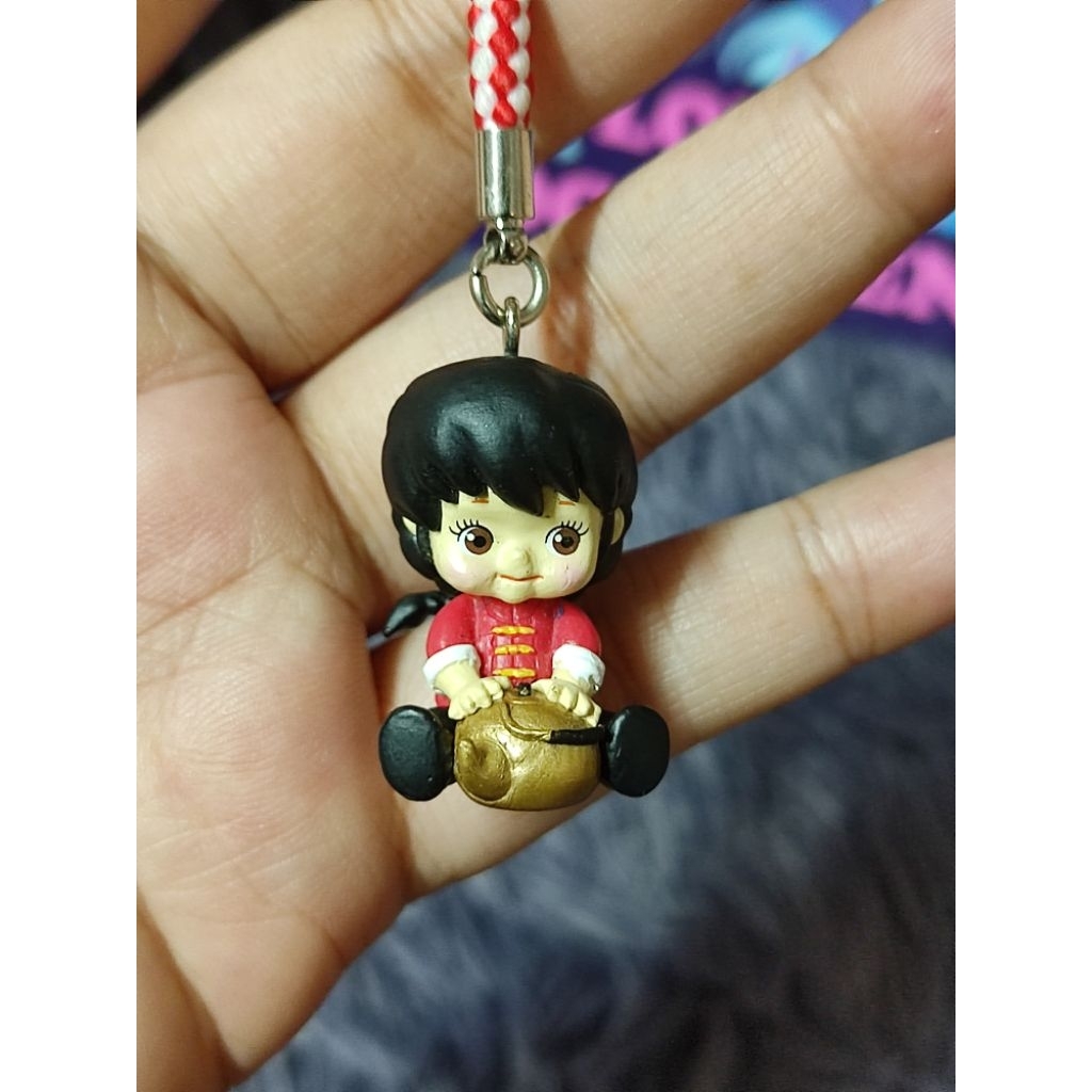 หายาก น่ารักมาก ⭐ Ranma 1/2 Rose O'neill Kewpie Kewsion Figure Strap Keychain Saotome Runma ⭐ คิวพี 
