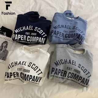 ส่งไวจากไทย เสื้อสเวตเตอร์ ลายพิมพ์ แขนยาว สไตล์เกาหลี โอเวอร์ไซซ์ สำหรับผู้หญิง unisex